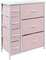 Sorbus Dresser with Drawers - Furniture Storage Tower Unit for Bedroom, Hallway, Closet, Office Organization - Steel Frame, Wood Top, Easy Pull Fabric Bins
